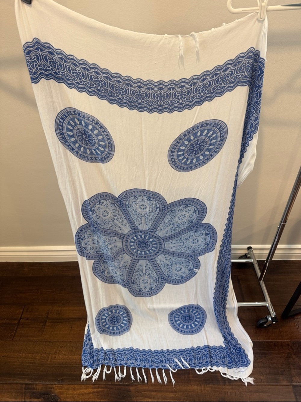 Blue and White Mandala Sarong